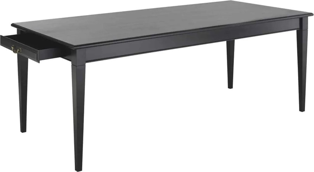 Masă lemn masiv Dining Noir L90xA70xH78cm
