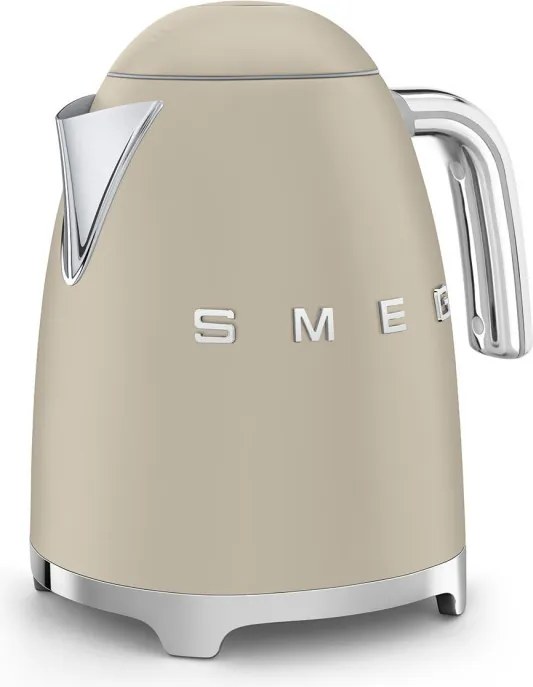 Cana electrica SMEG KLF03MLMEU, 2400 W, 1,7 l, Baza rotativa la 360°, Finisaj mat, Bej