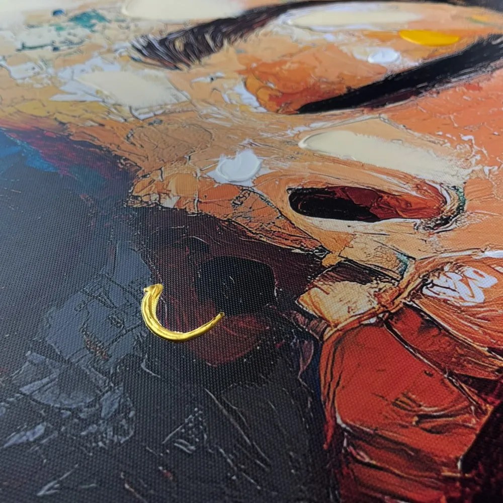 Tablou cu detalii pictate manual 70x100 cm Vivian – Styler