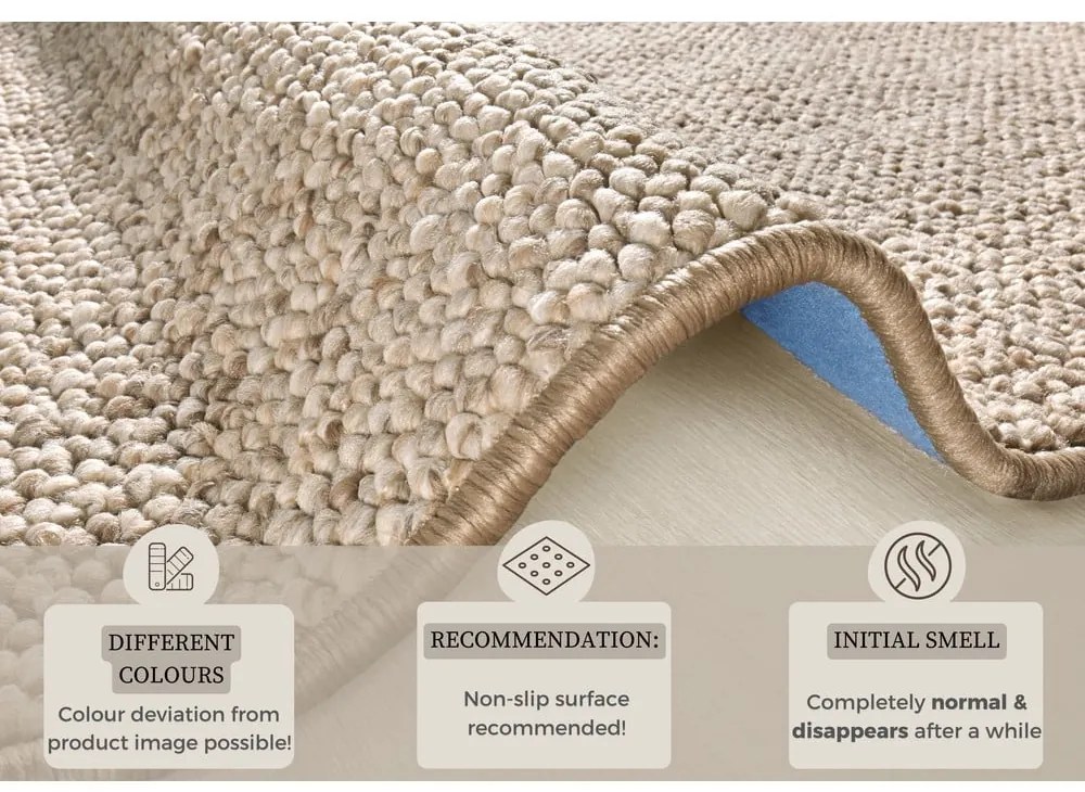 Covor maro deschis 60x90 cm Wolly – BT Carpet