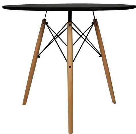 OFERTA Masa de dining neagra OSLO 90x90 II. calitate