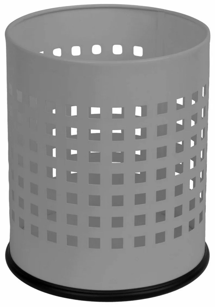 Alda Coș de gunoi Officer perforat 7 l, gri, 7 l