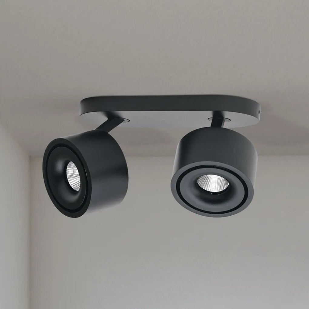 Plafoniera cu 2 Spoturi LED directionabile SPECTER negru