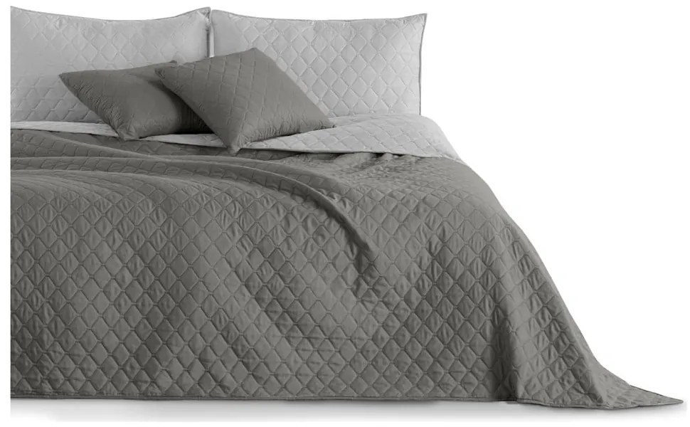 Cuvertură cu 2 fețe din microfibră DecoKing Axel, 200 x 220 cm, gri