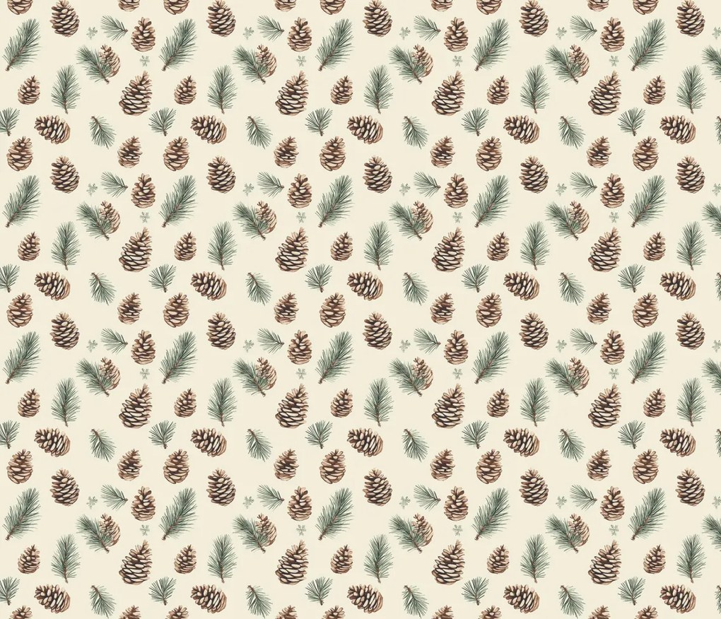 Lenjerie de pat din bumbac PINE CONES colorata Dimensiune lenjerie de pat: 70 x 90 cm | 140 x 220 cm