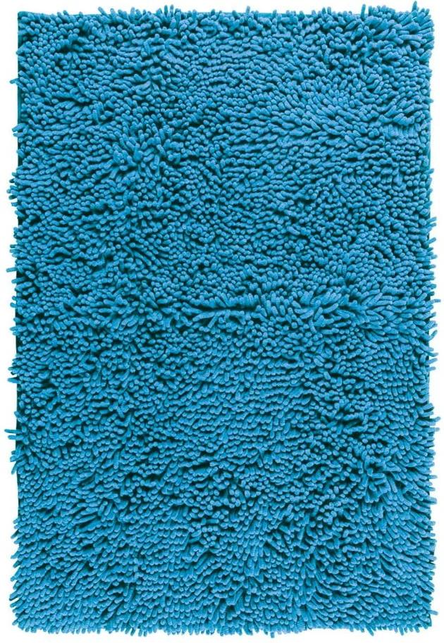 Covor baie Wenko Chenille, 80 x 50 cm, albastru