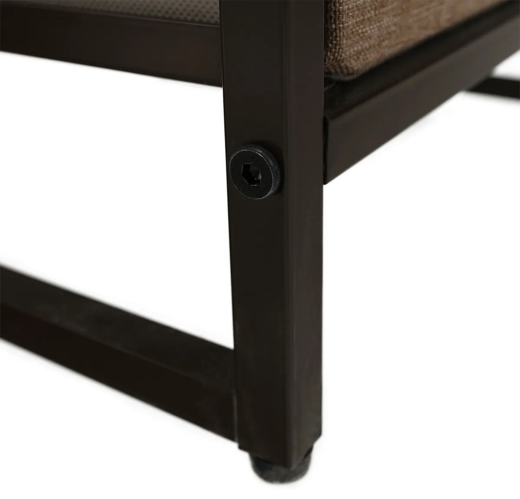 Comodă cu sertare din material textil HAZEL TIP 1,maro, L