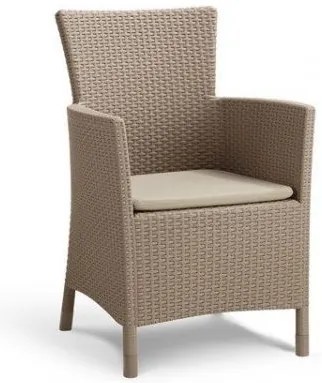 Fotoliu din polirattan MONTANA cappucino