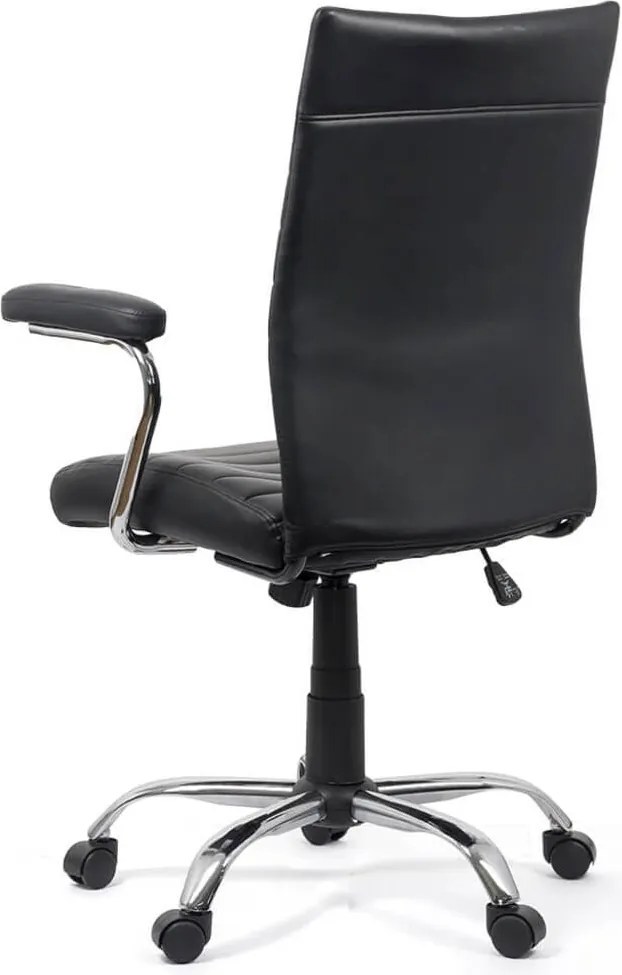 Scaun de birou din piele ecologica OFF 338 negru