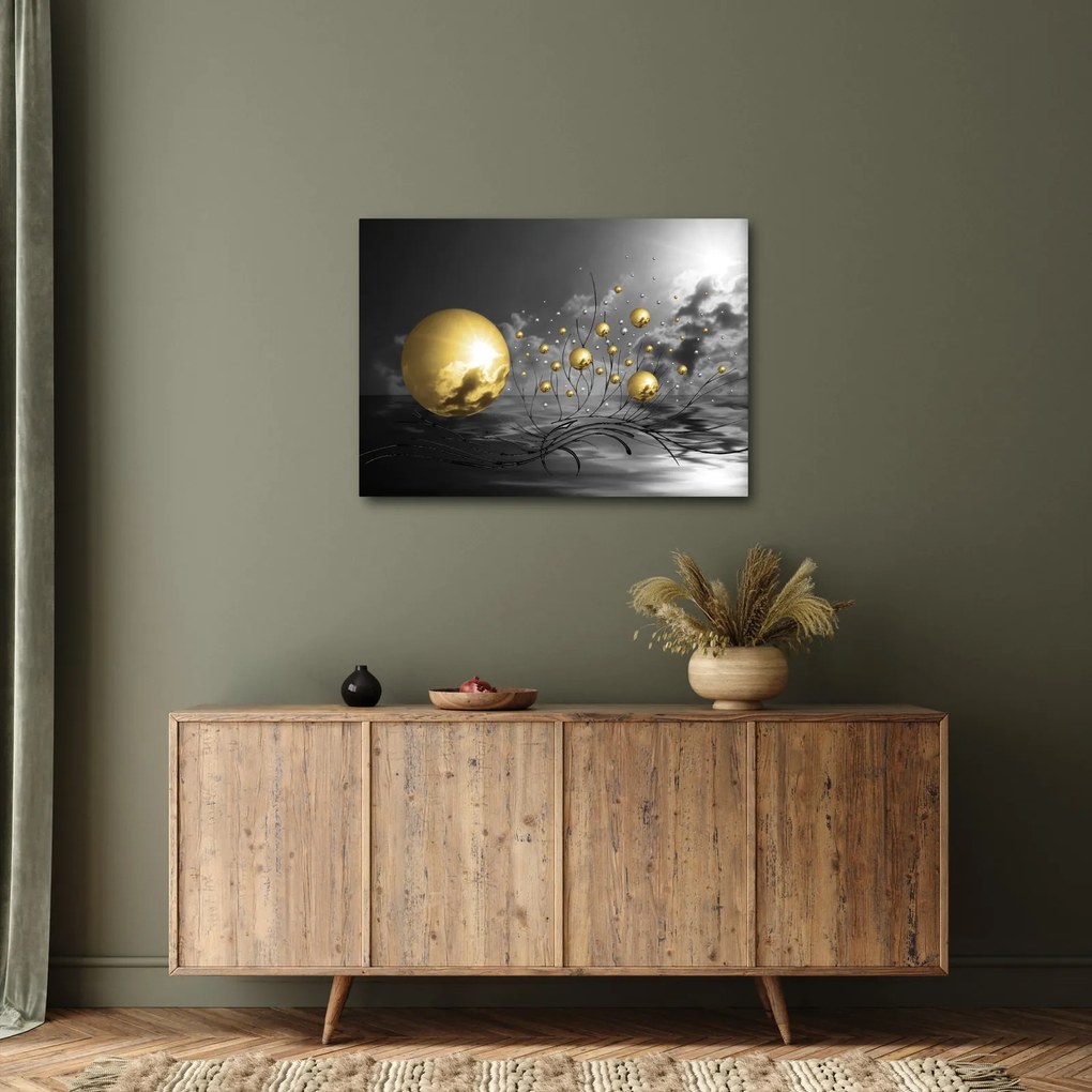 Tabloul bilelor în ocru (70x50 cm)