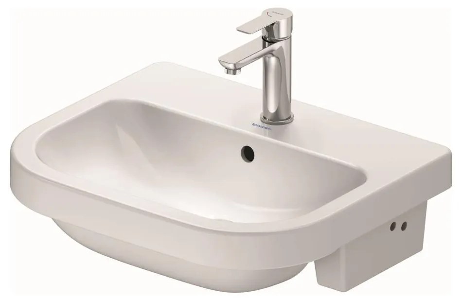 Duravit 24035500002 - Lavoar încastrat D-CODE 55 x 45,5 cm, ceramică, alb lucios