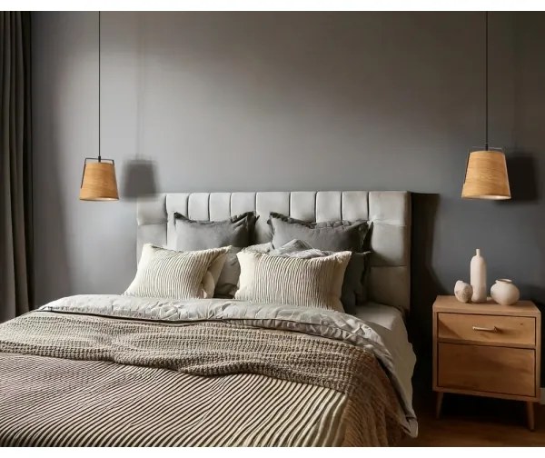 Lustră pe cablu MILBURY 1xE27/40W/230V maro