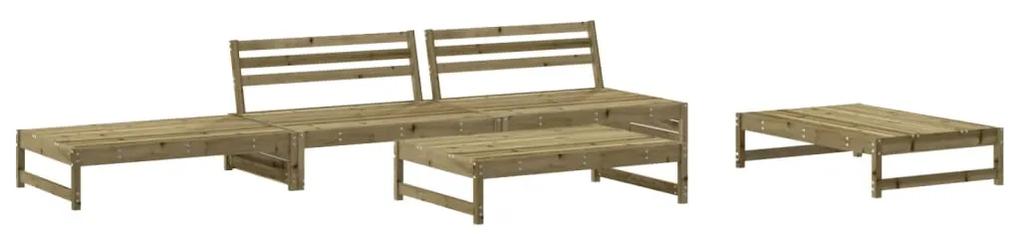 3186640 vidaXL Set mobilier relaxare pentru grădină 5 piese lemn de pin tratat