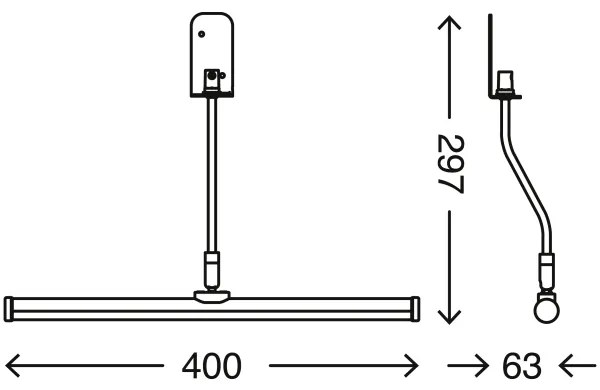 Aplică LED pentru oglindă de baie Briloner 2058-018 SPLASH LED/5,5W/230V IP23