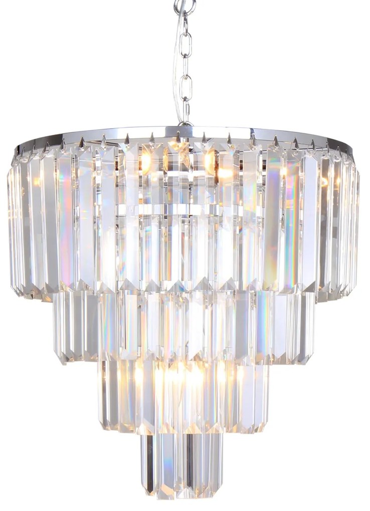 Lustra eleganta design deosebit AMEDEO, crom 17106/4+1-CHR ZL