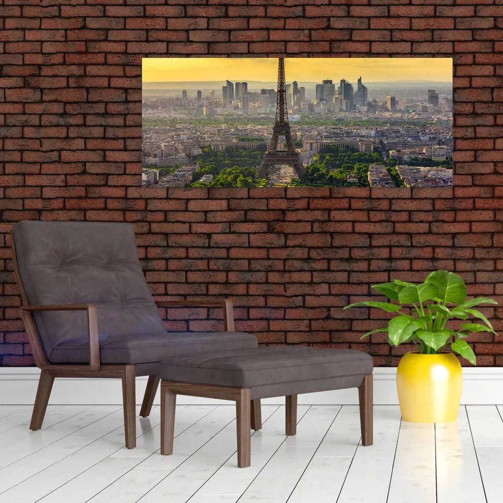 Tablou - Panorama Parisului (120x50 cm)