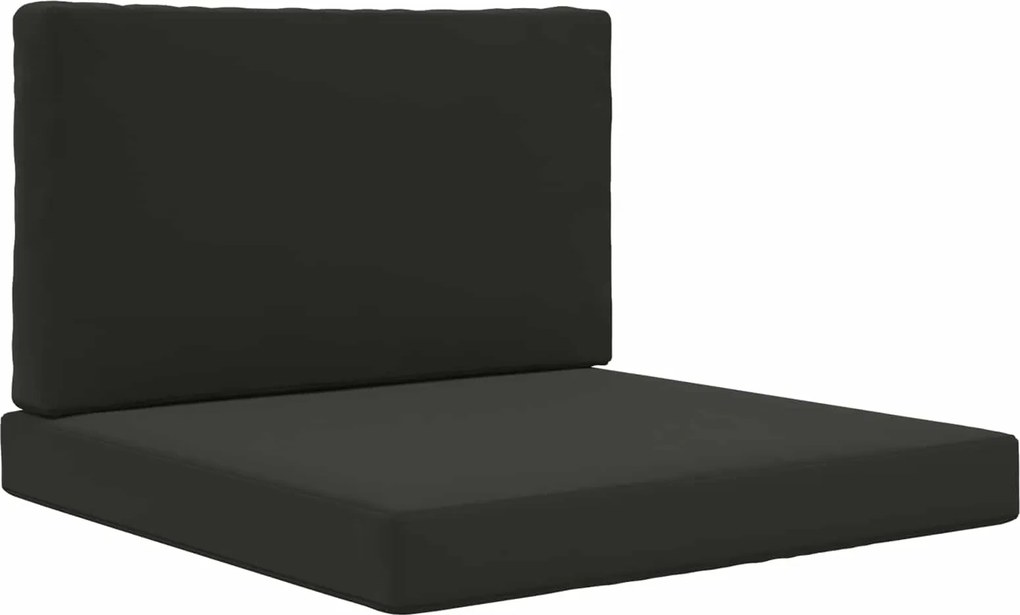 vidaXL Perna pentru canapea de exterior 2 pcs Negru Poliester