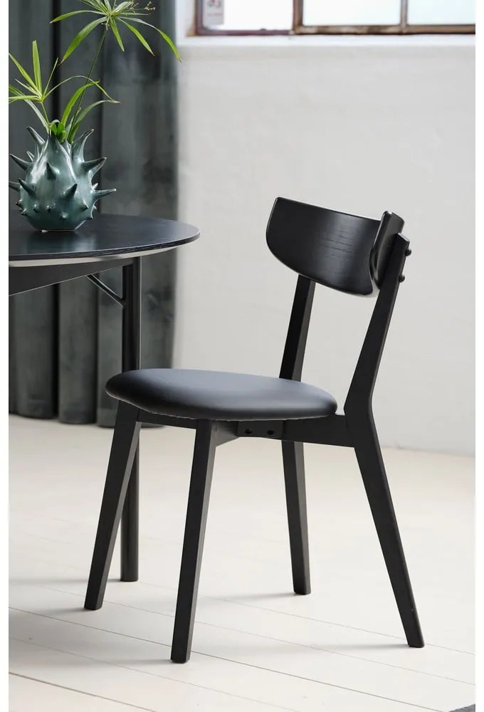 Scaune de dining negre 2 buc. Pero – Unique Furniture