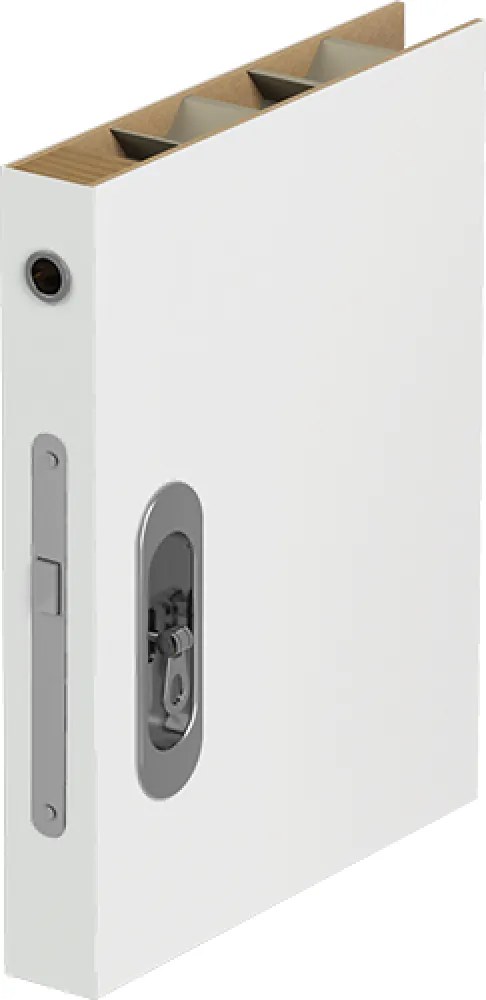 Usa glisanta cu model HDF incastrata in perete - Colectia PROGRESS 1.1 600 x 2000, 615 x 2020, Folie Decor, 1400 x 2100, Set maner + broasca cu cioc,