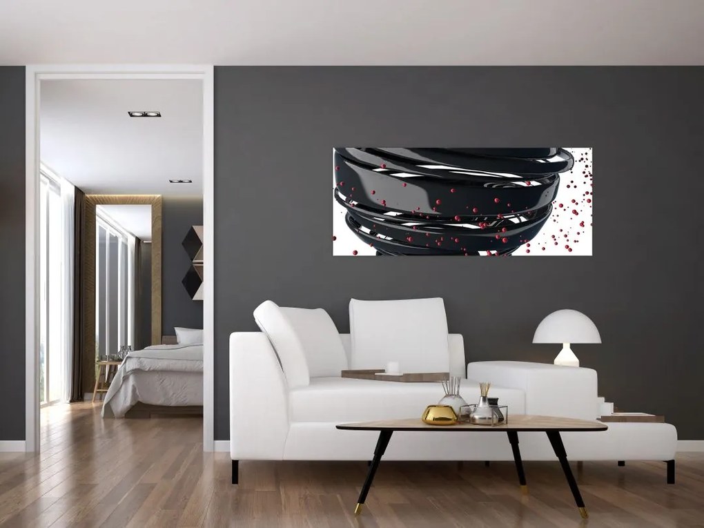 Tablou - Abstracției de glob pământen (120x50 cm)