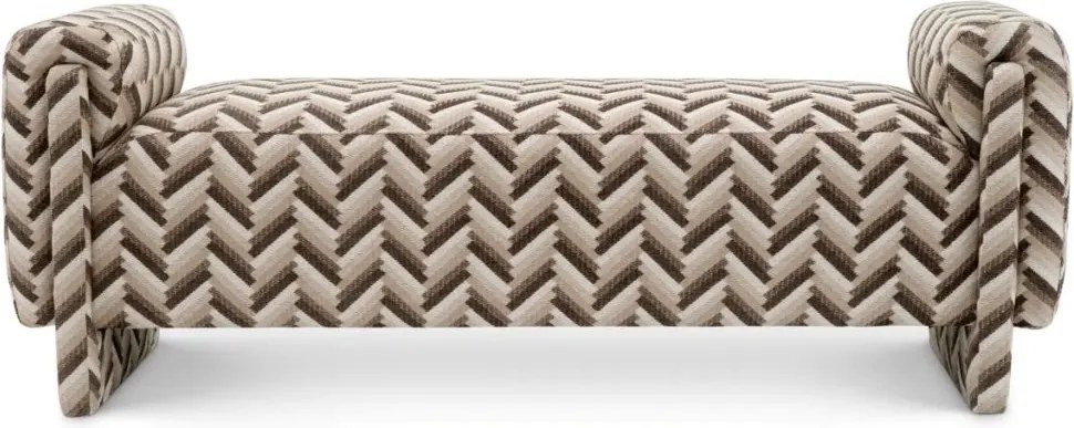 Bancheta eleganta design LUX Del Vale, Chevron brown