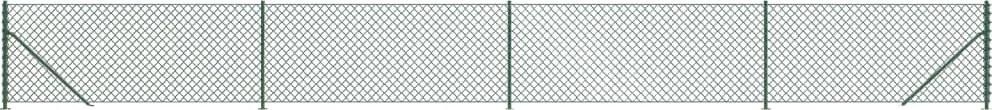 vidaXL Gard plasă de sârmă cu bordură, verde, 0,8x10 m