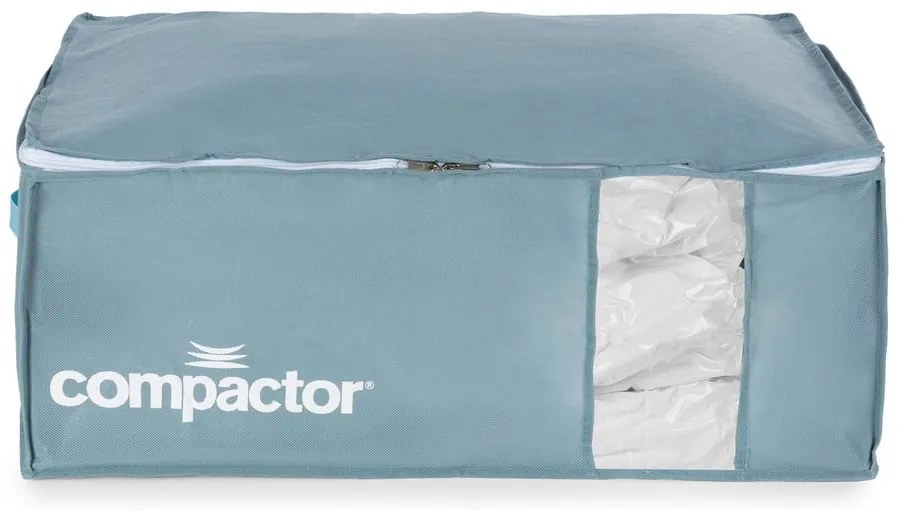 Cutii de depozitare pentru haine 3 buc. din plastic cu vacuum 65x45x27 cm Blue Edition – Compactor