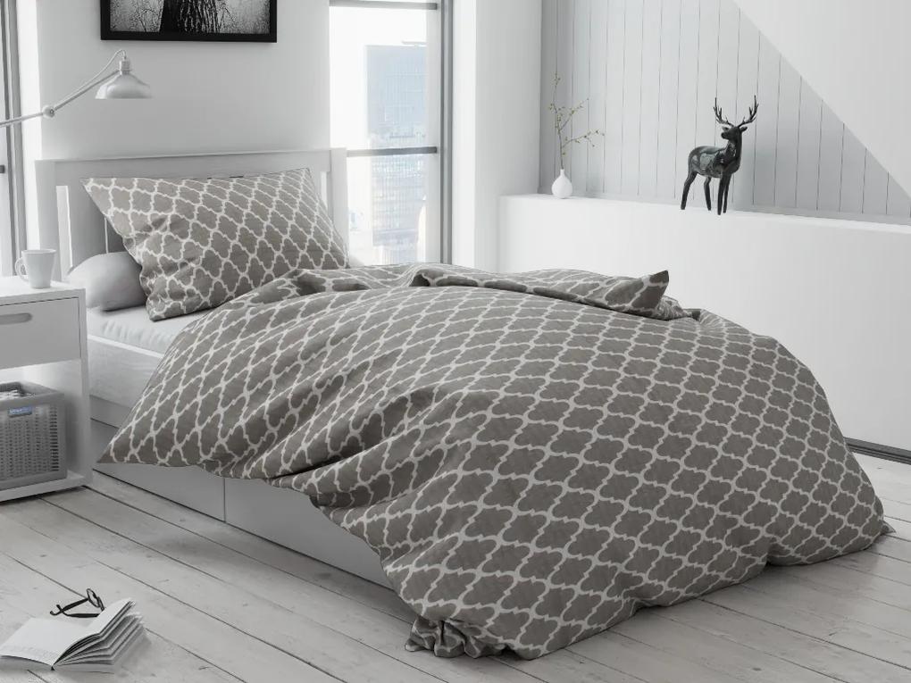 Lenjerie de pat creponată Culoare Gri, Samson Dimensiune lenjerie de pat: 2 buc 70x90 cm; 200x220 cm