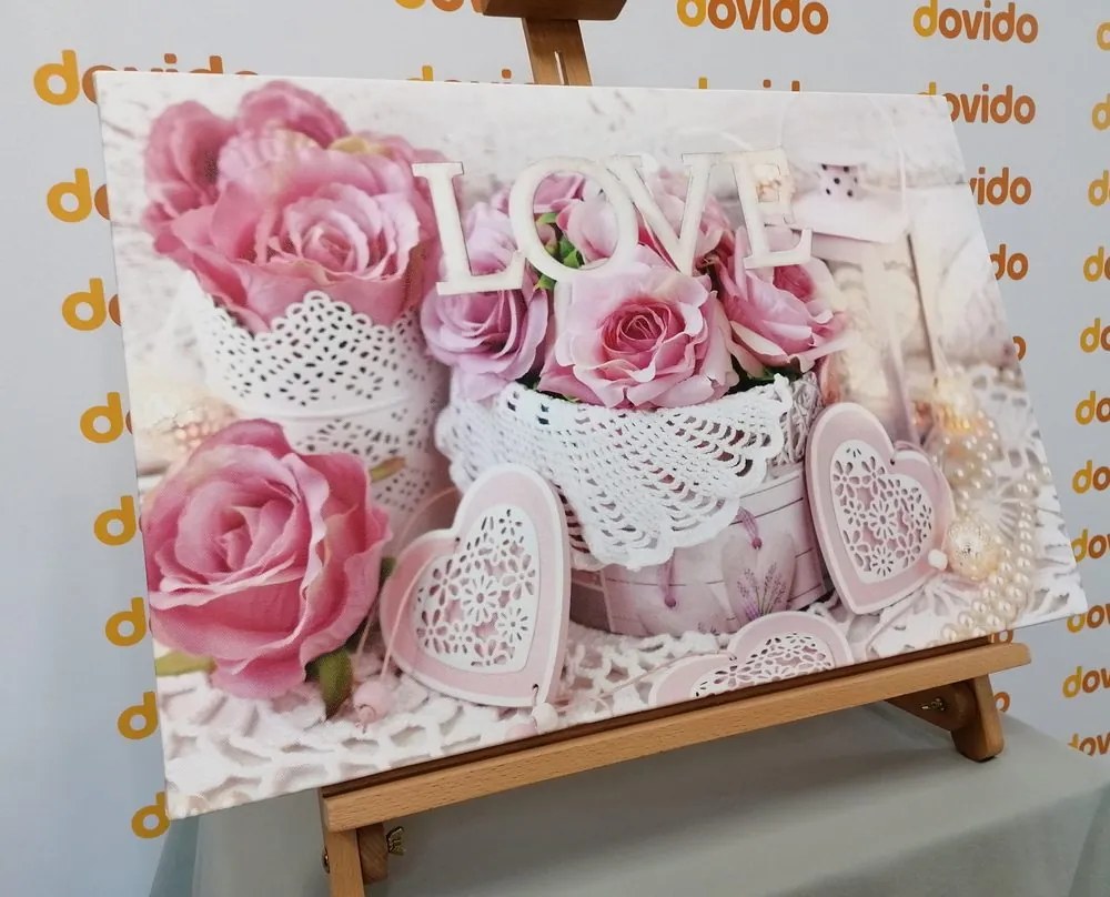 Tablou decor romantic în stilul vintage