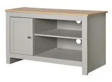 Comodă TV gri cu aspect de lemn de stejar 95x58 cm Emerald – Støraa