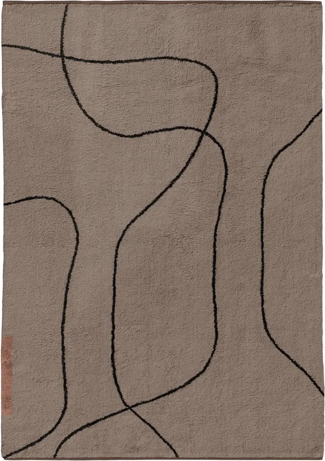 Covor maro lavabil din bumbac 140x200 cm Shadow – Mette Ditmer Denmark