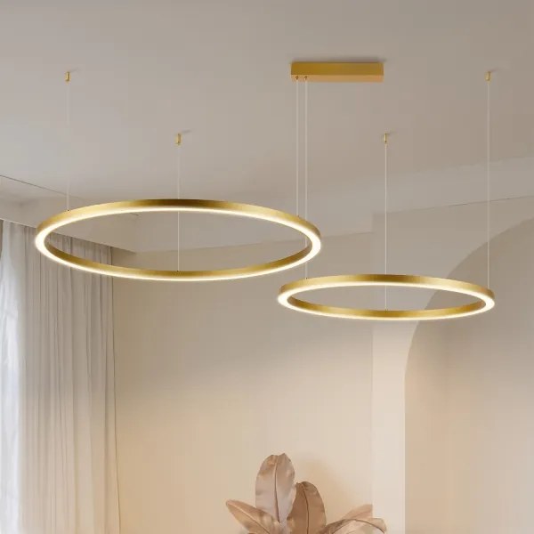 Brilagi - Lustră LED dimabilă suspendată pe cablu PORTOFINO LED/98W/230V, finisaj auriu +DO