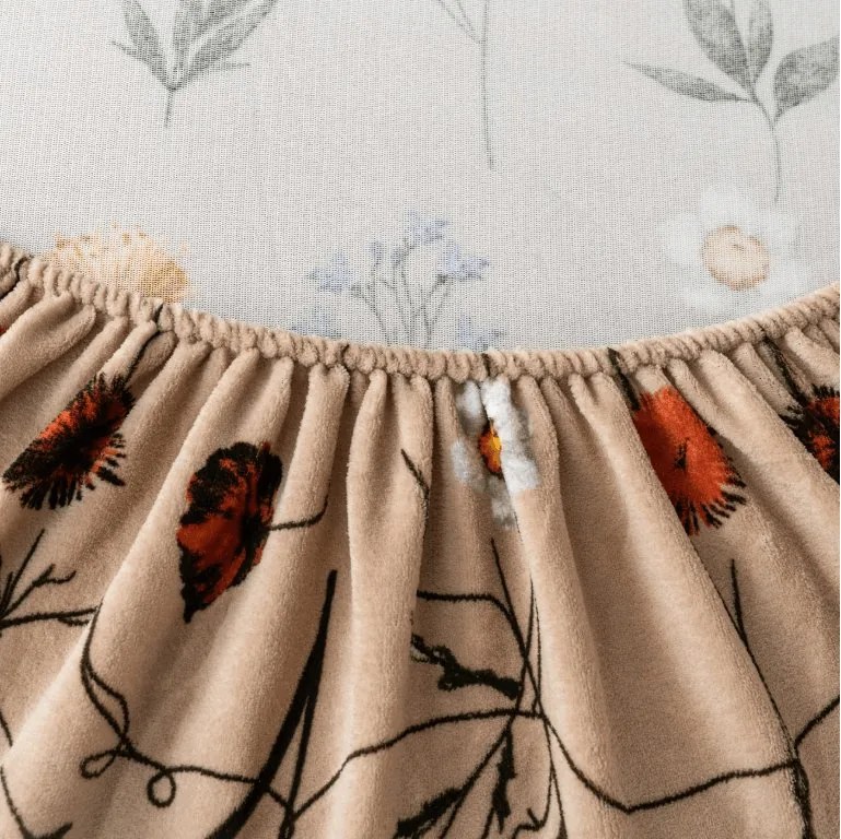 Cearsaf Cocolino microplus cu elastic HERBAR 200x200 cm bej
