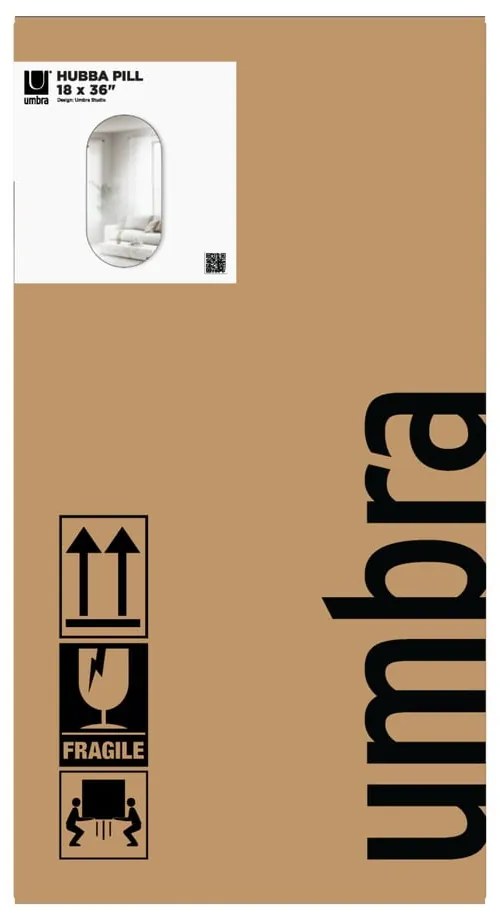 Oglindă de perete 46x91 cm Hubba – Umbra