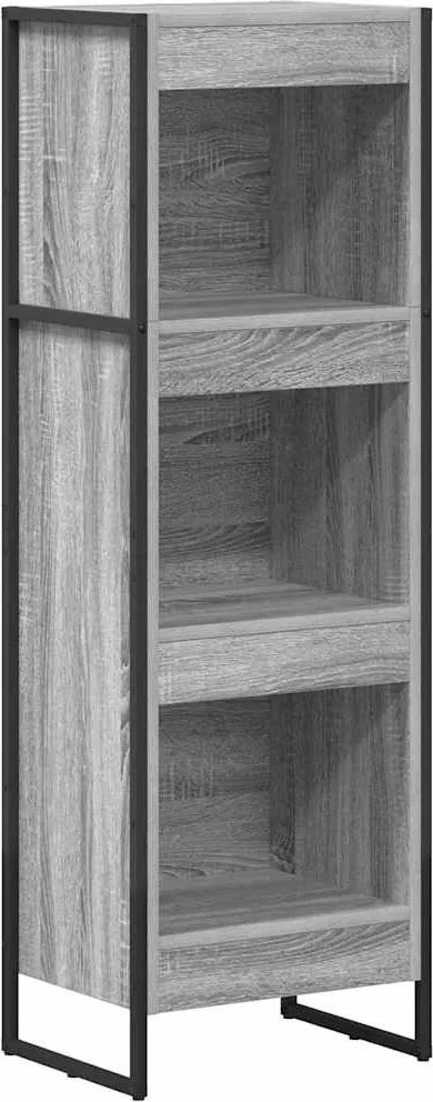 vidaXL Dulap pentru cărți Gri Sonoma 80 x 30 x 155 cm Lemn compozit