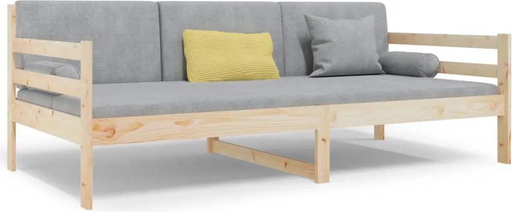 vidaXL Pat de zi fără saltea, 90x190 cm, lemn masiv de pin