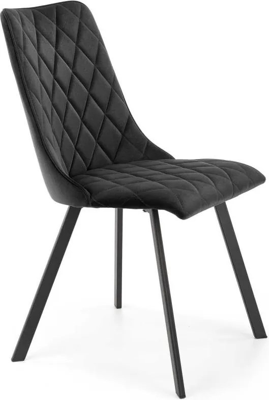 Scaun de dining RESTIVO, negru, 1 buc.