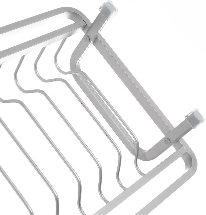 Scurgător de vase alb-negru din metal 41,5x17 cm Deluxe – Orion