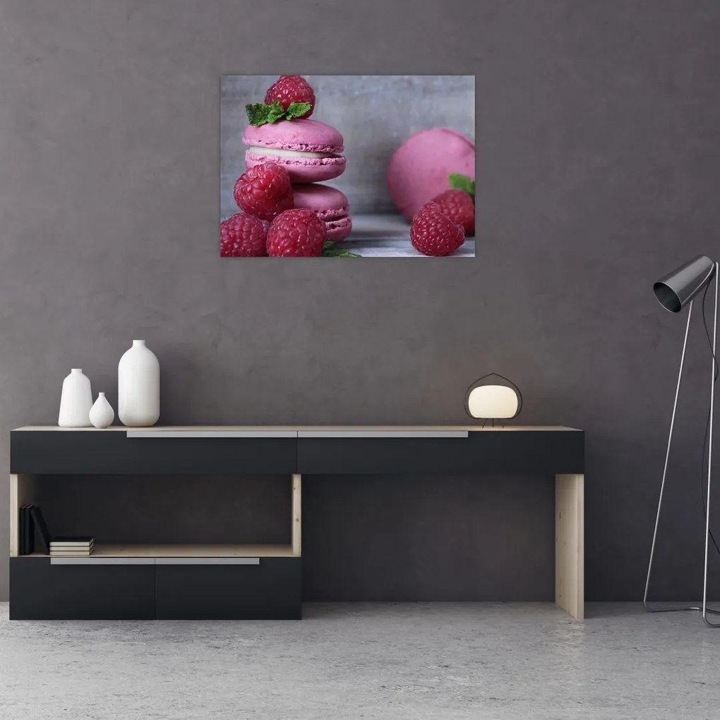 Tablou pe sticlă cu macarooni (70x50 cm)