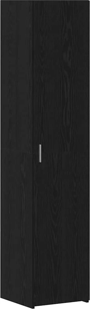 vidaXL Bufet Stejar Negru 40 x 42,5 x 185 cm