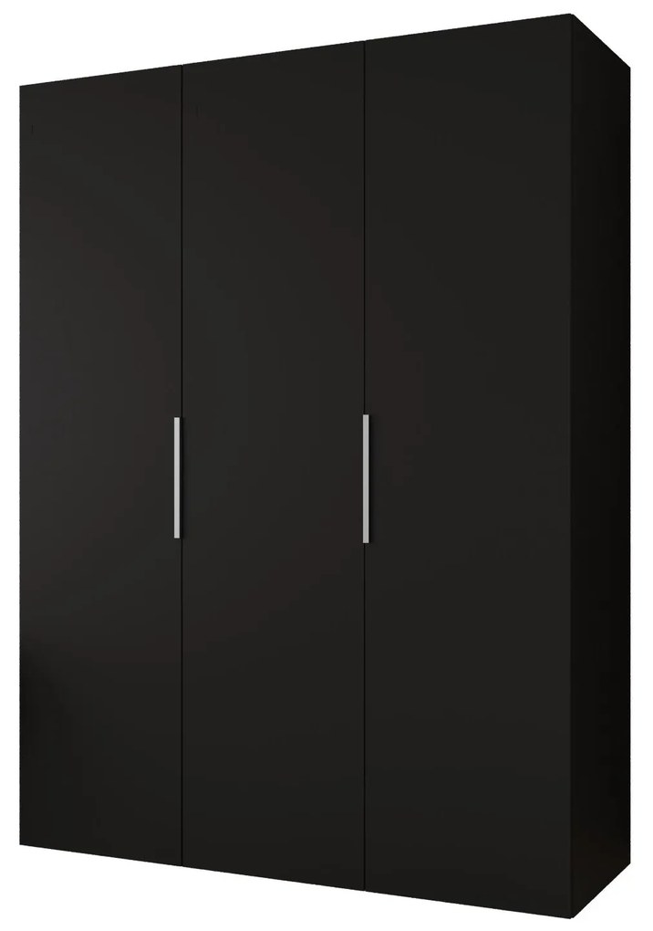 Dulap de haine 150 cm Mirabella 1 (Negru + Cașmir). 1126353