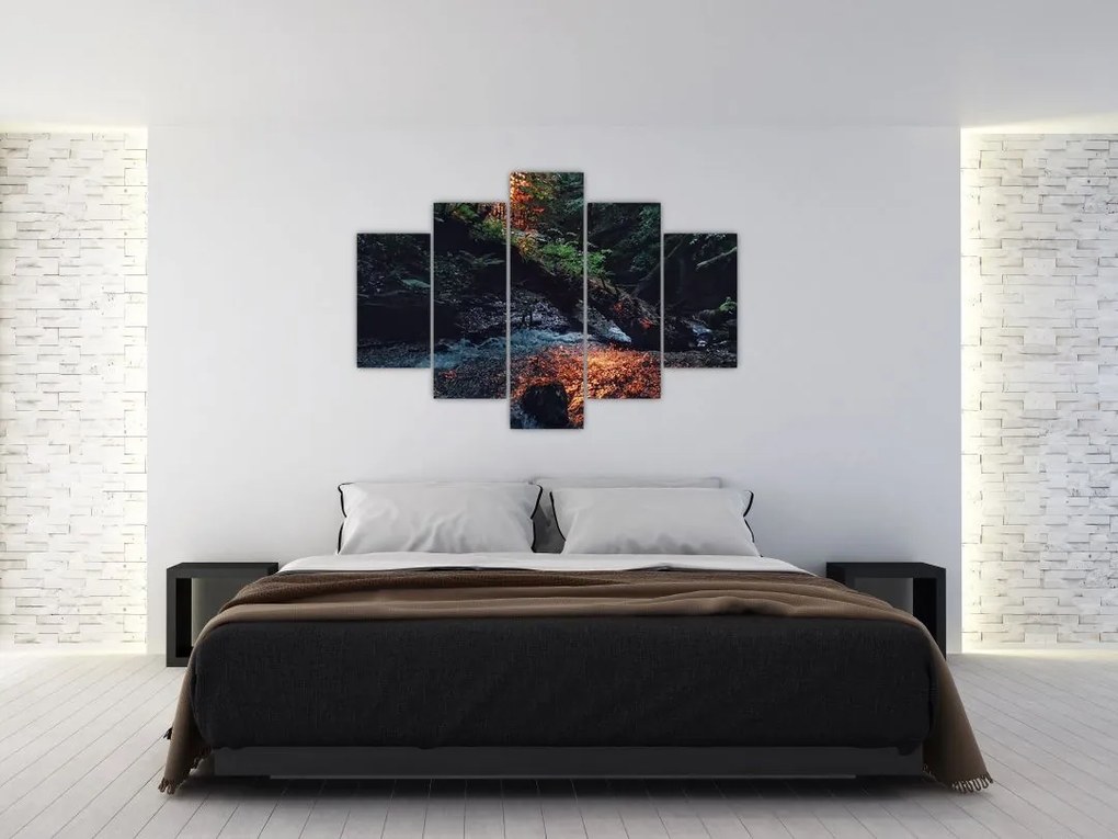 Tablou cu râu montan (150x105 cm)