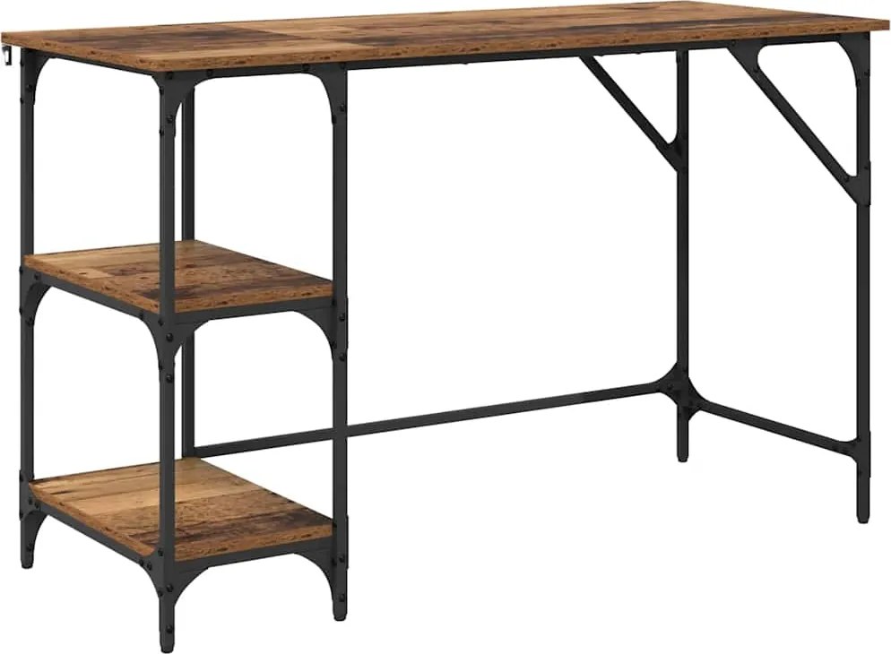 vidaXL Birou Lemn Vechi 120 x 50 x 75 cm Lemn compozit