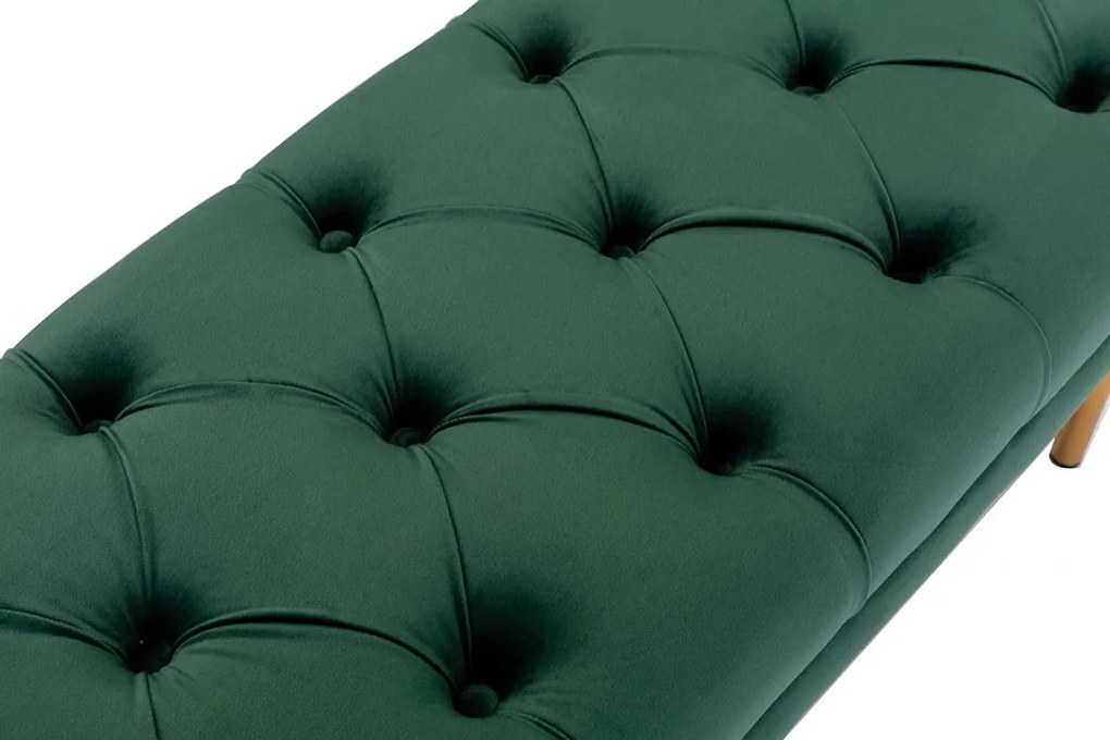 BAV4 - Bancuta, 108 cm, Divan, Canapea, fotoliu, sofa, bancheta, bancuta, banca living, dormitor, hol - Verde - Auriu