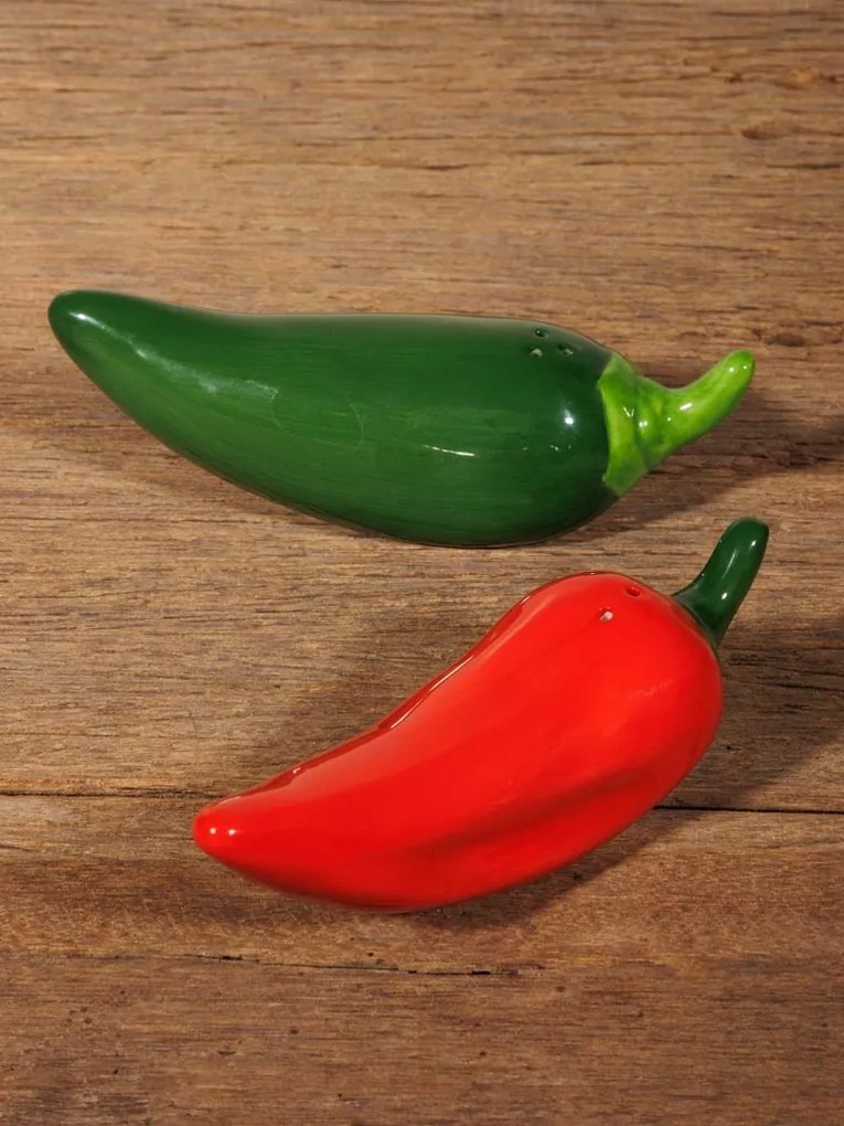 Set solnita si pipernita, forma de ardei, Jalapeno