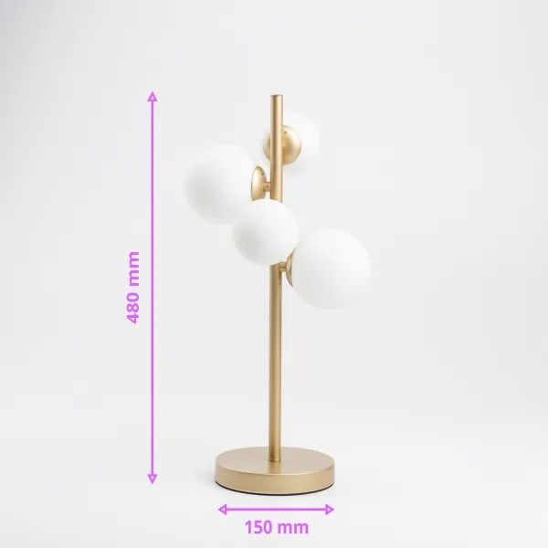 Lampă LED de masă Brilagi MILLA 4xG9/3W/230V auriu/alb