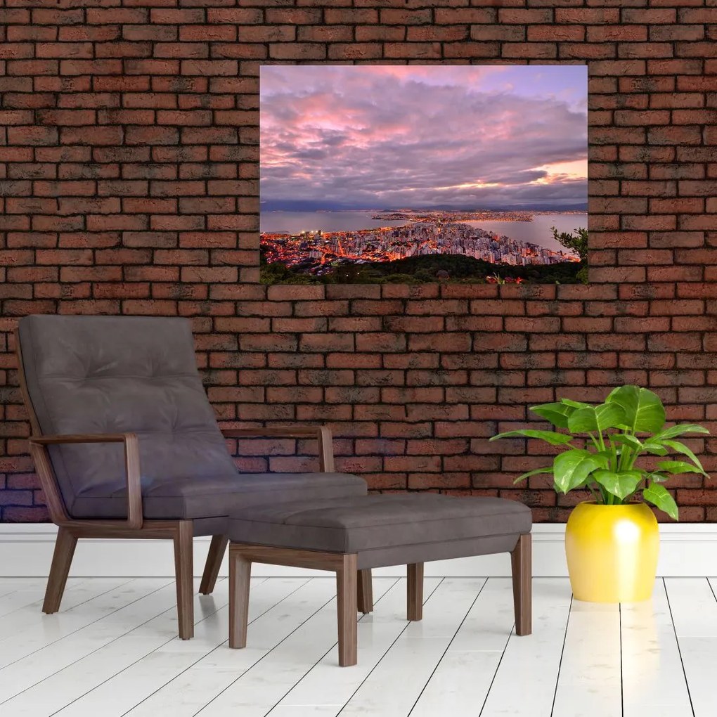 Tablou - Amurg la oraș (90x60 cm)