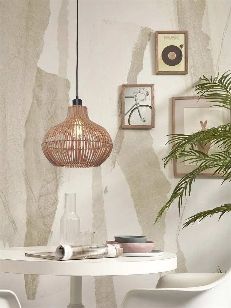 Lustra/ Pendul eco din ratan Kalahari nat., S