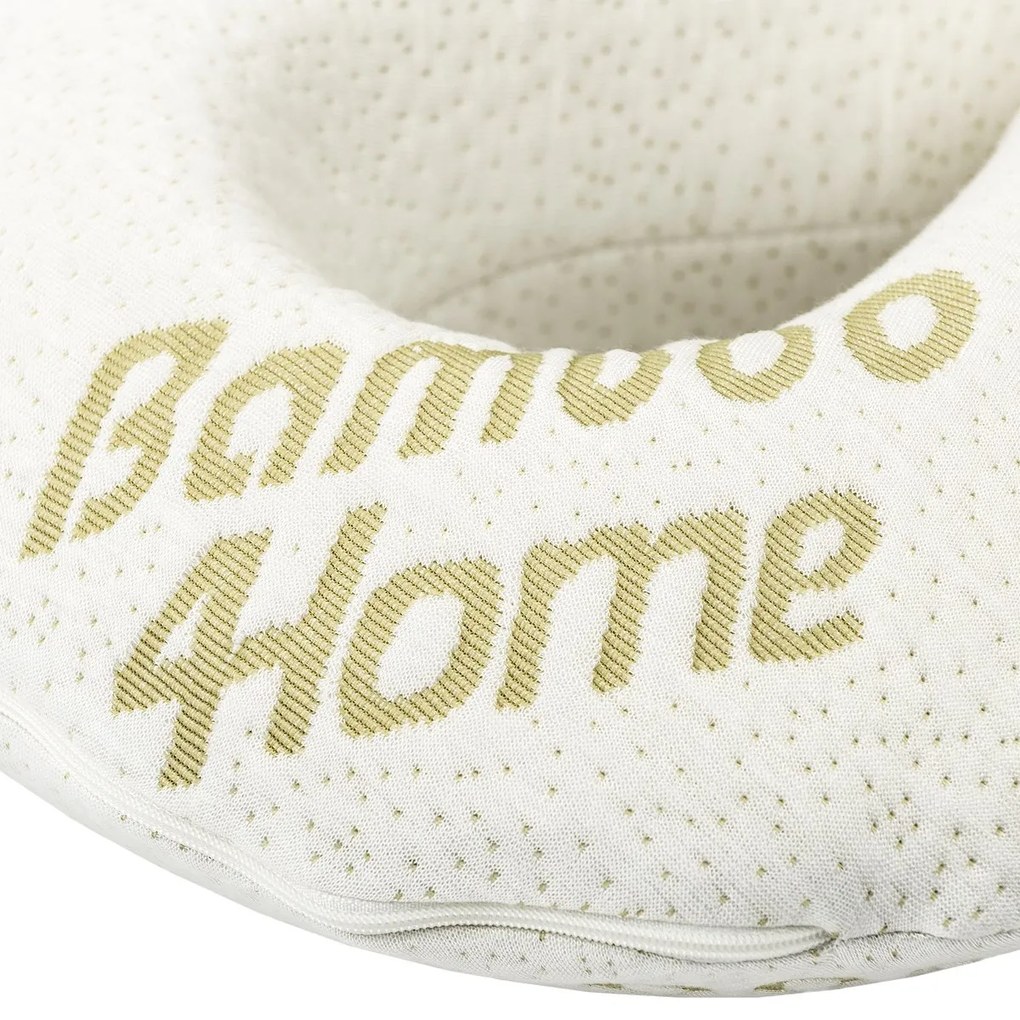 Perniţă pentru călătorii din spumă cu memorie 4Home Bamboo, 32 x 20 cm