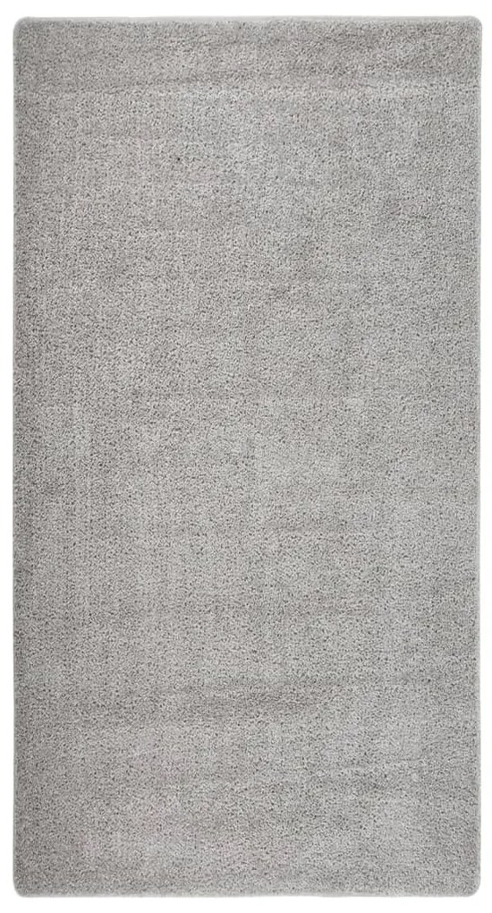 vidaXL Covor pufos, gri deschis, 80x150 cm, antiderapant